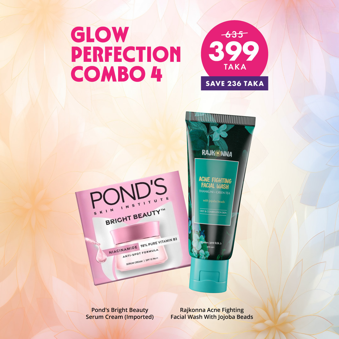 Glow Perfection Combo 04 (Rajkonna Face Wash + Pond's Bright Beauty Cream)